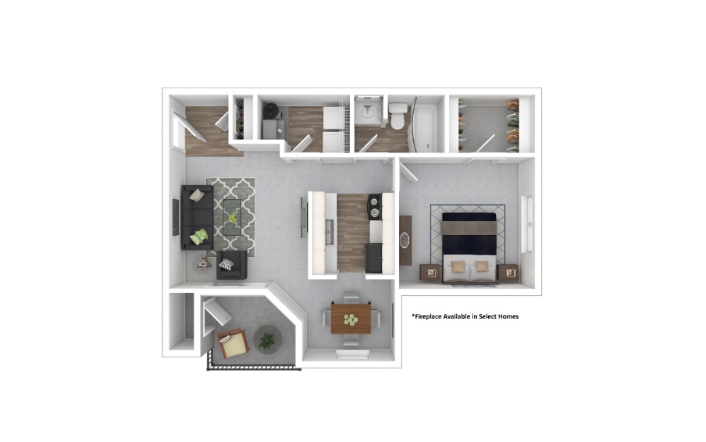 3D Apartment Floorplan