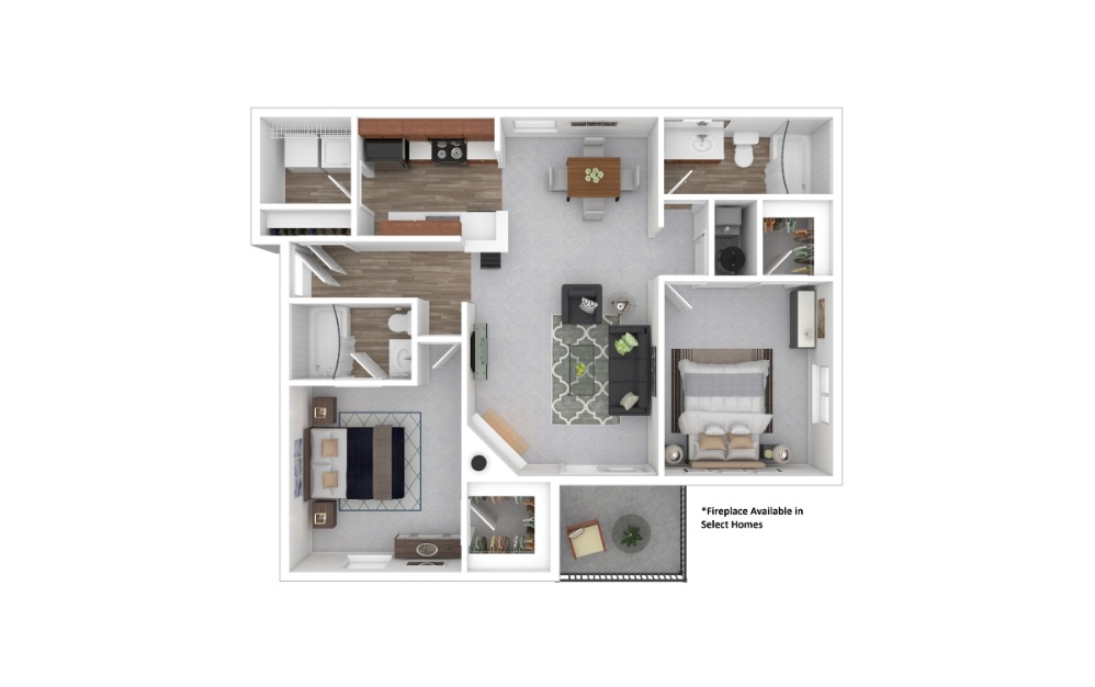 3D Apartment Floorplan
