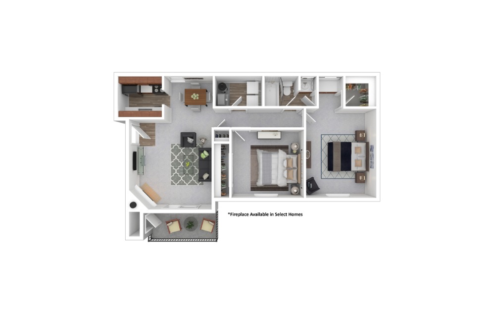 3D Apartment Floorplan