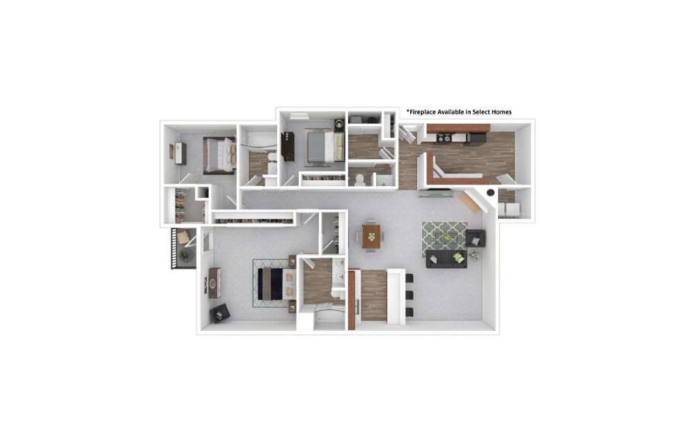 3D Apartment Floorplan